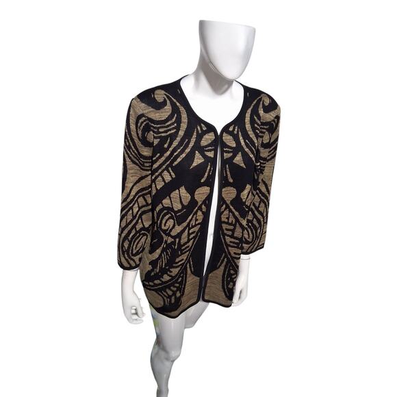 Misook Luxury Women's size Large Old Money Prep Country Club Classic Cardigan - Picture 5 of 13